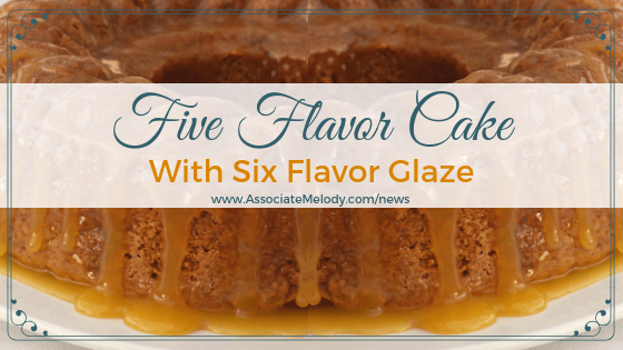 Select Your 6-inch Pound Cake Flavor and Glaze